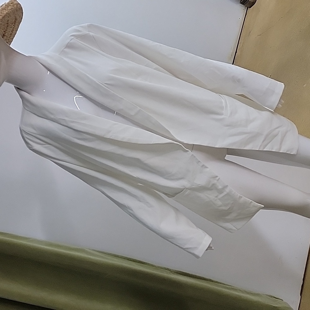 Torrid White Studio Crepe Longline Blazer Size 2